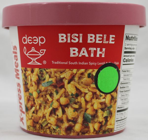 Wholesale Deep Xpress Meals Bisi Bele Bath 3.5 oz- Bulk