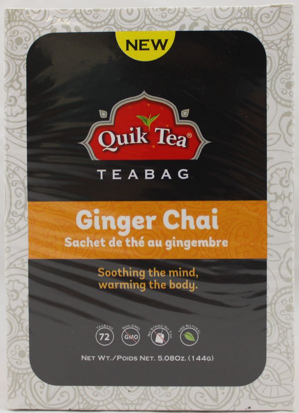 Wholesale Quik Tea Ginger Tea Bag 5.08 oz- Bulk
