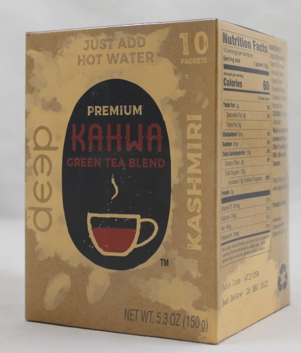 Wholesale Deep Kahwa Green Tea Blend Kashmiri 5.3 Oz- Bulk
