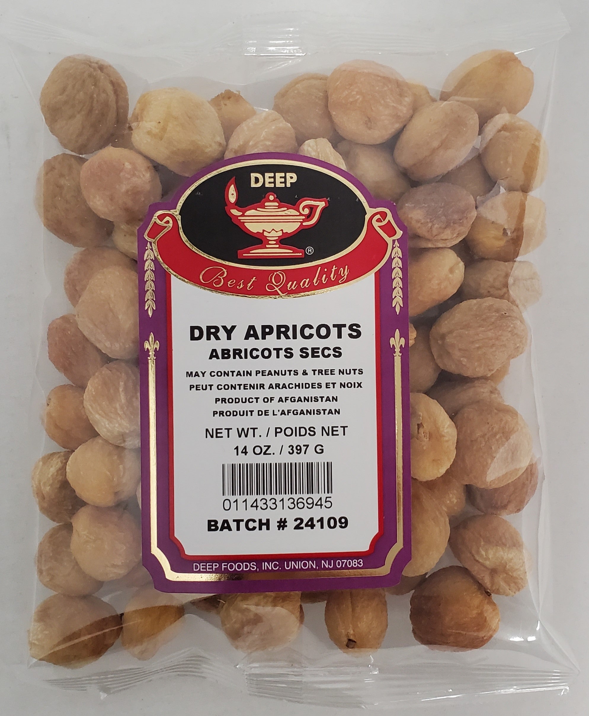 Deep Dry Apricots 14 Oz