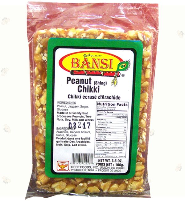 Wholesale Bansi Peanut Chikki 3.5 oz- Bulk