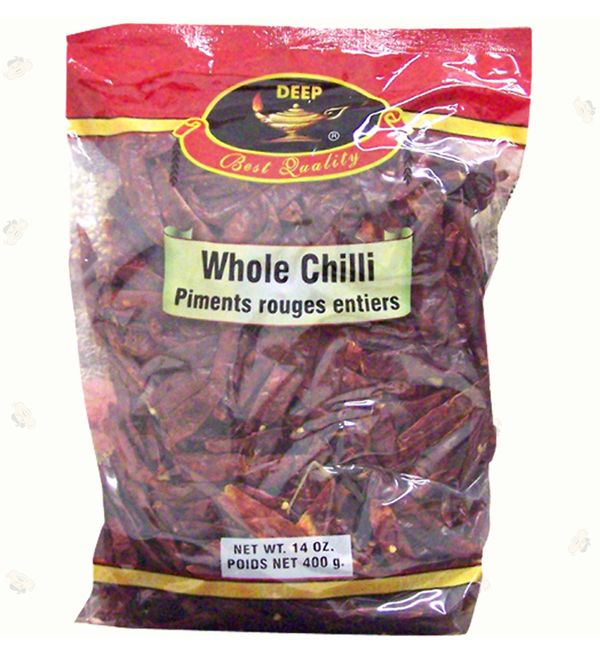 Wholesale Deep Red Chilli Whole 14 oz- Bulk
