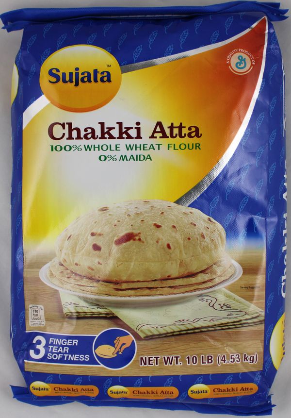 Wholesale Sujata Chakki Atta (Whole Wheat Flour) 10 lb- Bulk