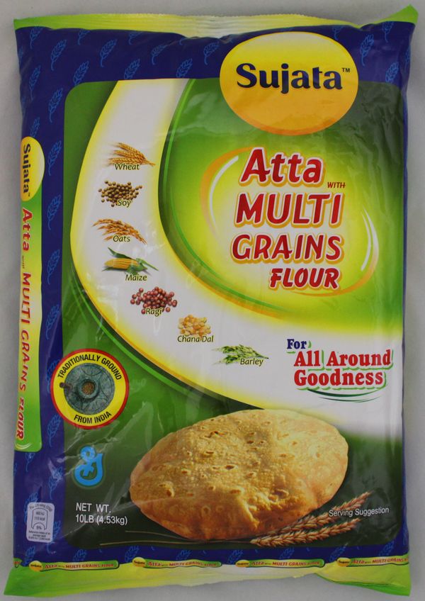 Wholesale Sujata Atta with Multigrains Flours 10 lb- Bulk