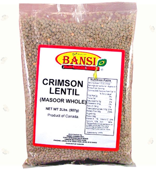 Wholesale Bansi Masoor Whole 2 lb- Bulk