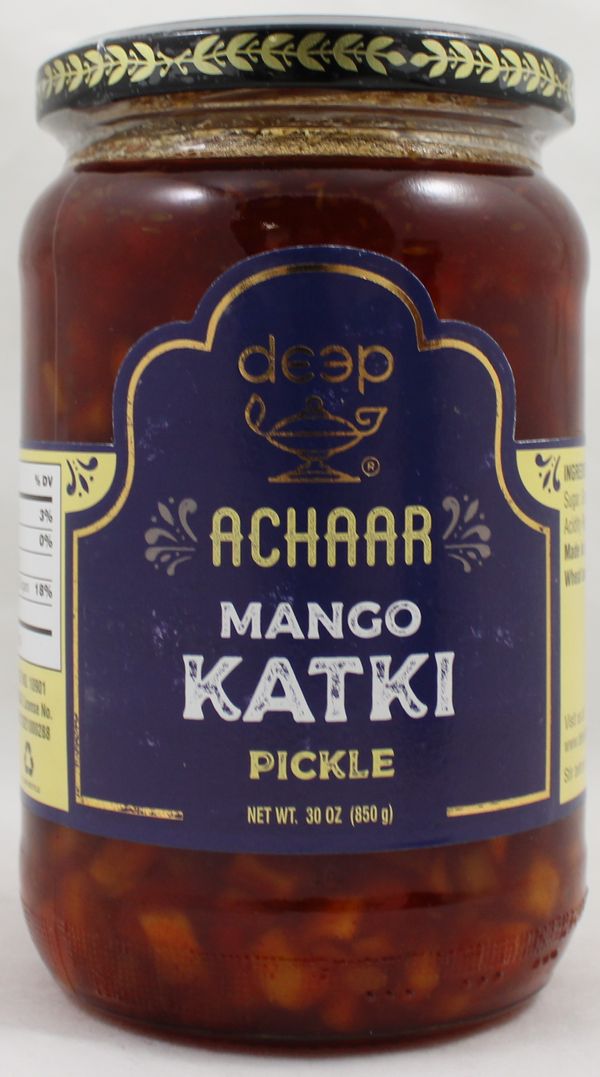 Wholesale Deep Mango Titbit Sweet Katki Pickle 30 oz- Bulk