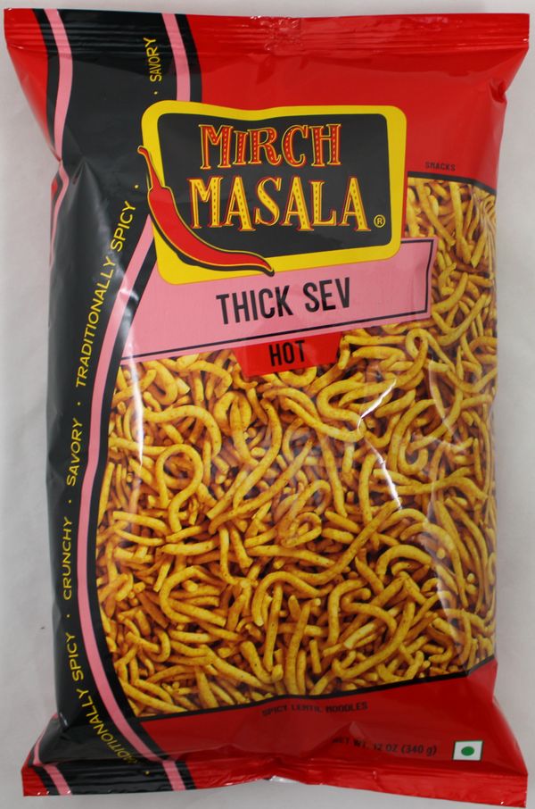 Wholesale Mirch Masala Thick Sev 12 oz- Bulk