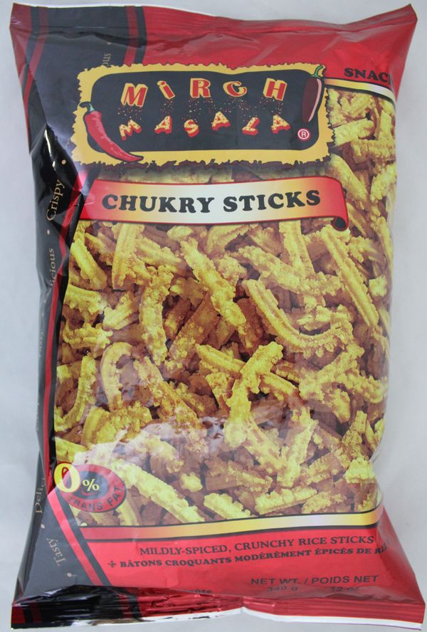 Wholesale Mirch Masala Chuckry sticks 12 oz- Bulk