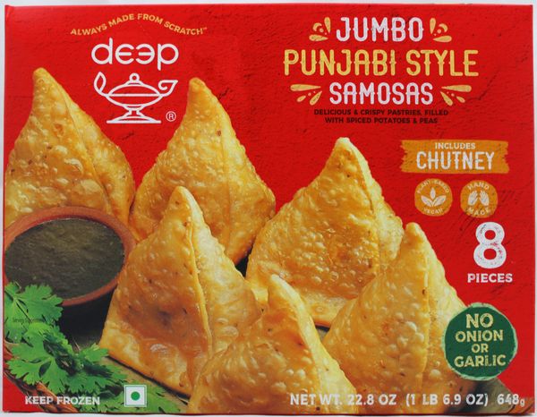 Deep Jumbo Punjabi Samosa 8pc 22.8 oz