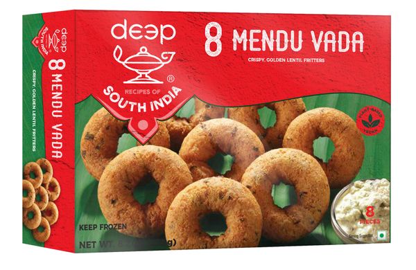 Wholesale Deep Mendu Vada 8pc 8.25 oz-12 Ct Case Bulk