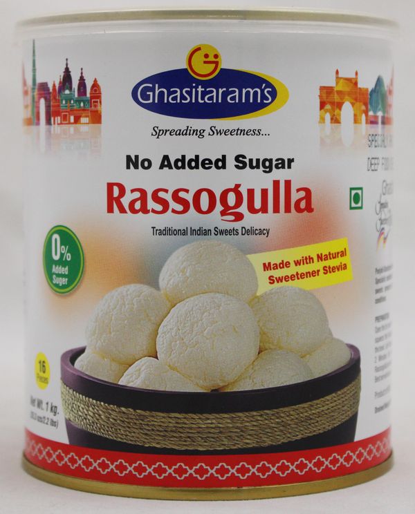 Ghasitaram Rassogulla No Sugar 2.2 lb