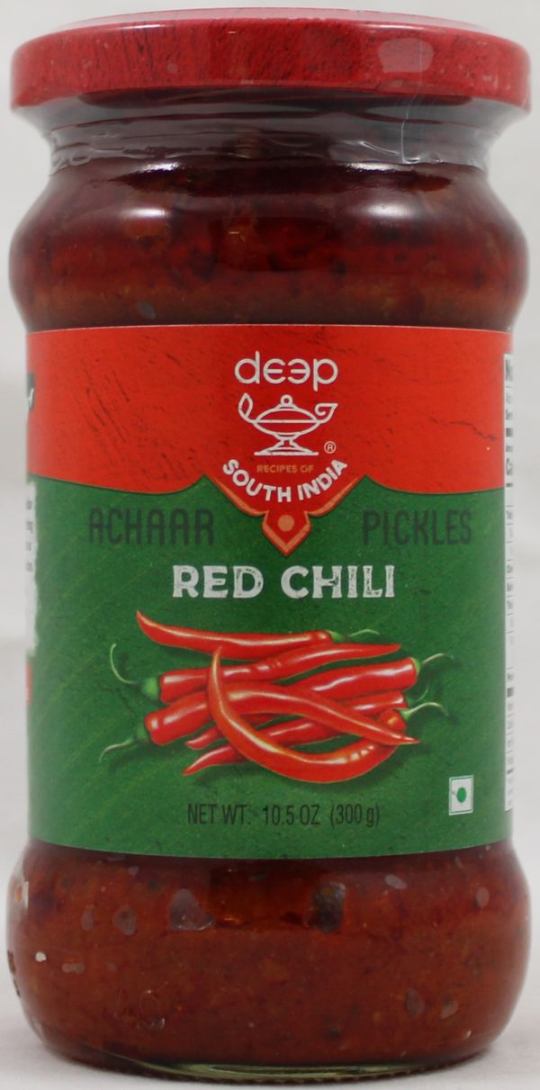 Wholesale Deep Red Chilli Pickle 10.5 oz-12 Ct Case Bulk