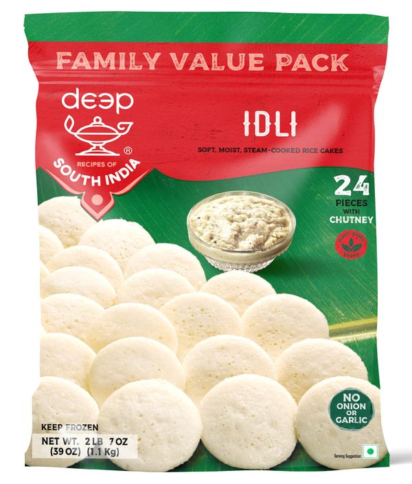 Wholesale Deep Family Pack Idli (24Pcs) 2 LB- Bulk