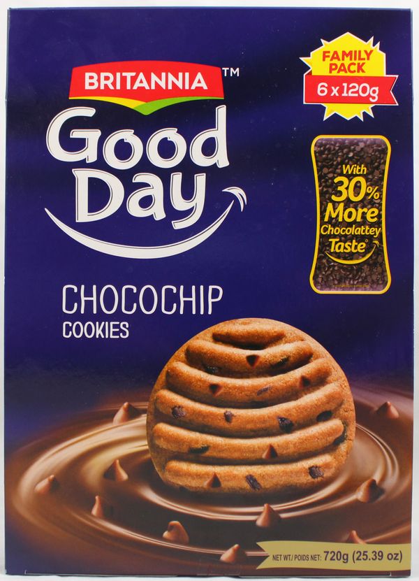 Wholesale Britannia Good Day Chocochips 25.39 Oz-8 Ct Case Bulk