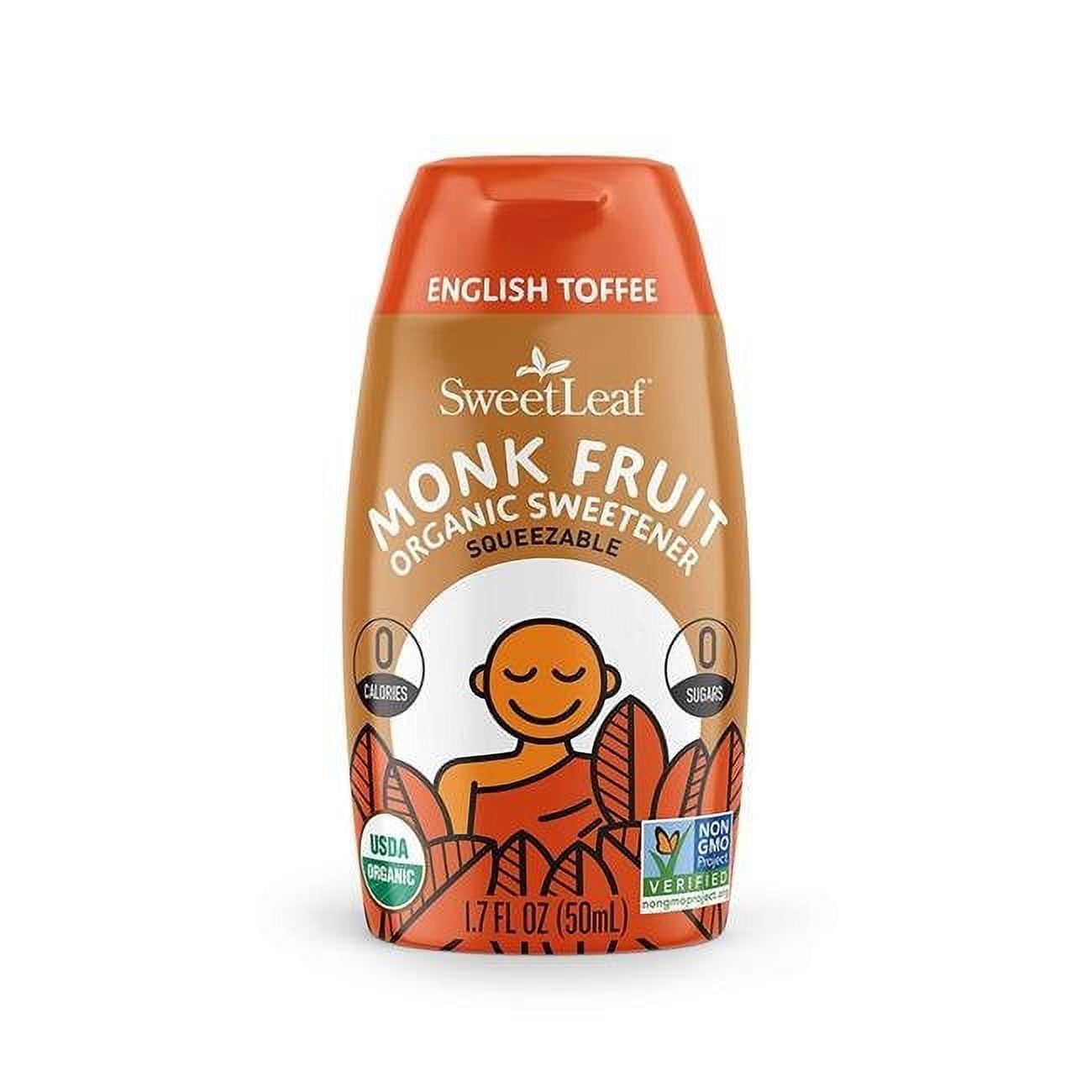 Monk Fruit English Toffee Squeezable 1.7 Fl Oz Bottle