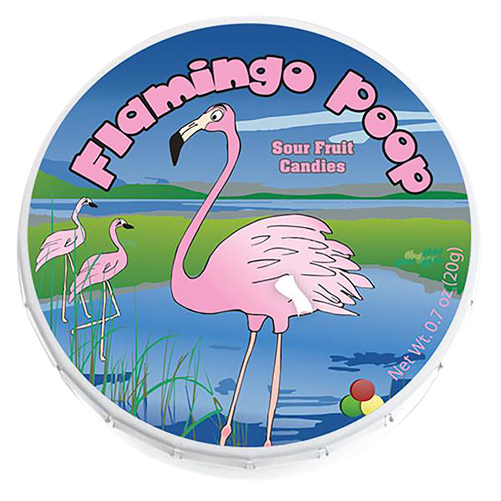 Wholesale Amusemints Flamingo Poop Sour Fruit Candy *Fl Dc Only*-24ct Case Bulk