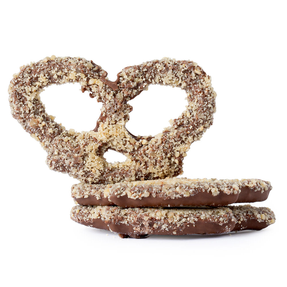 Wholesale BoxNCase Milk Chocolatey Coated Toffee Premier Pretzels- Bulk