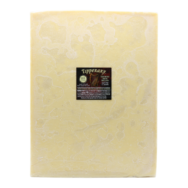 Wholesale Tipperary Irish Cheddar Cheese 44 lb- Bulk