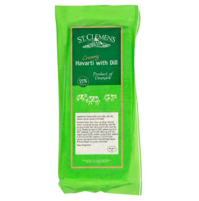 St.Clem Dill Danish Havarti Cheese 9 LB