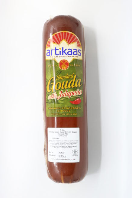 Wholesale Artikaas Smoked Gouda with Jalapeno Cheese 6 LB-4ct Case Bulk