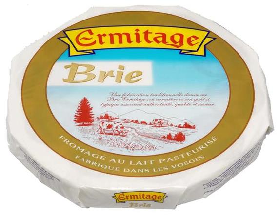 Ermitage Brie Double Crème Cheese 2.2 LB