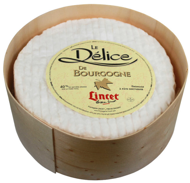 Wholesale Lincet Delice de Bourgogne Cheese 2 KG-1ct Case Bulk