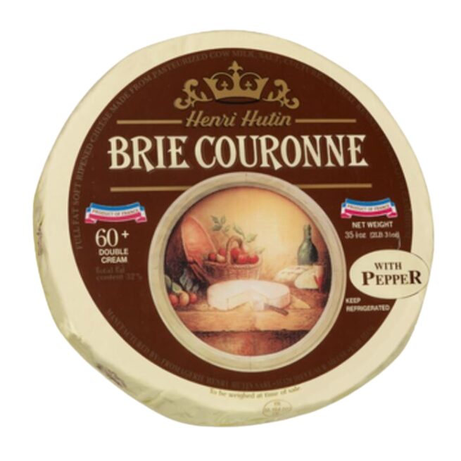 Wholesale Couronne Brie with Pepper Cheese 2.2 LB-2ct Case Bulk