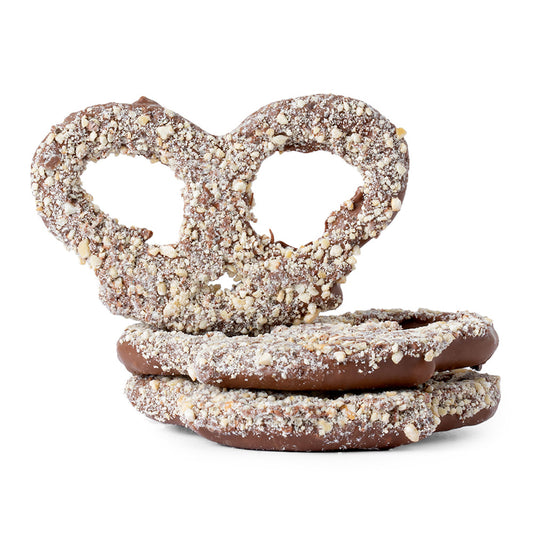 Wholesale BoxNCase Milk Chocolate Nutty Premier Pretzels- Bulk