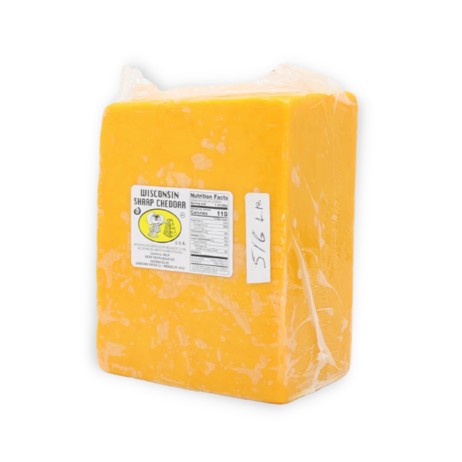 Laubscher Sharp Yellow Cheddar Cheese 5 LB