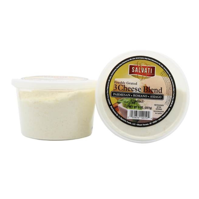 Wholesale Salvati 3 Cheese Blend Deli Cup Cheese 8 OZ-12ct Case Bulk