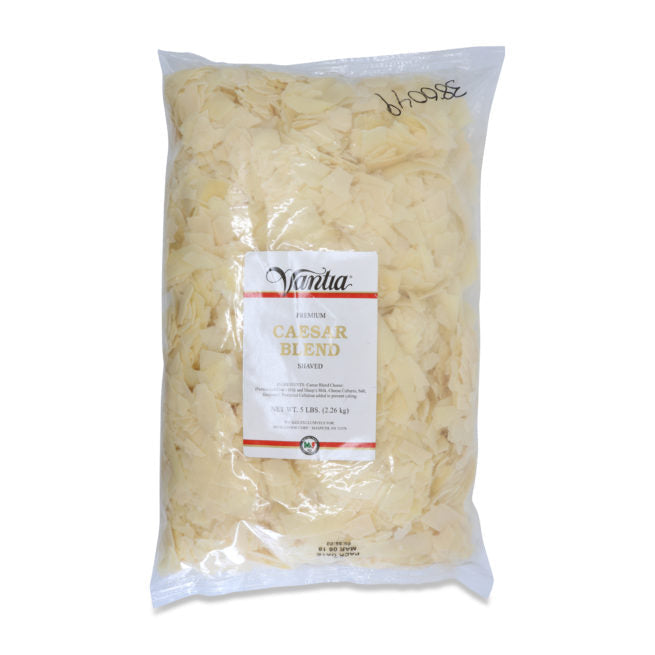 Vantia Shaved Caesar Blend Cheese 5 LB Bags