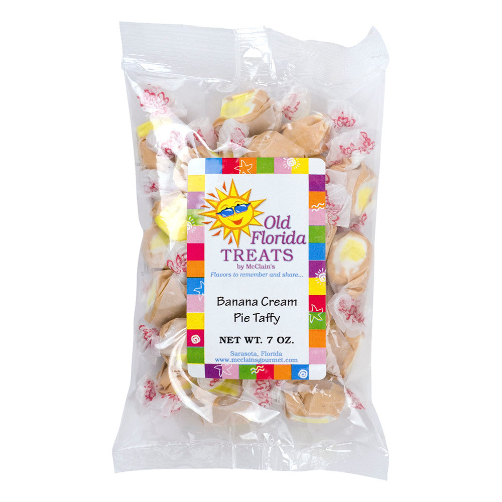 Wholesale Old Florida Treats Banana Cream Pie Taffy 7 Oz Bag *Fl Dc Only*- Bulk
