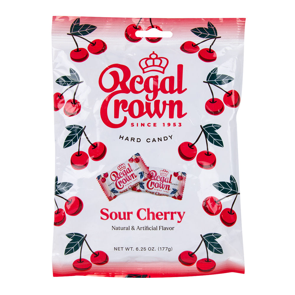 Wholesale Regal Crown Sour Cherry 6.25 Oz Peg Bag-12ct Case Bulk