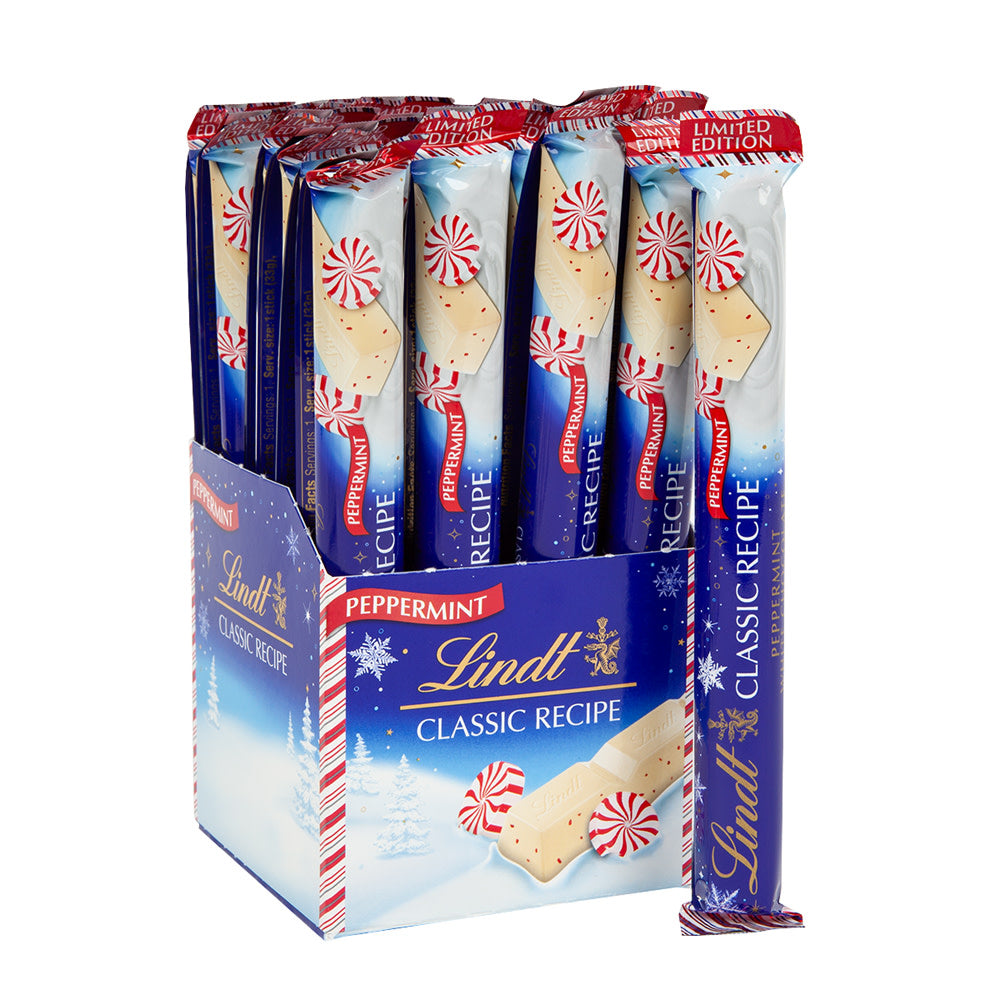 Wholesale Lindt Classic Recipe Peppermint White Chocolate 1.2 Oz Stick- Bulk