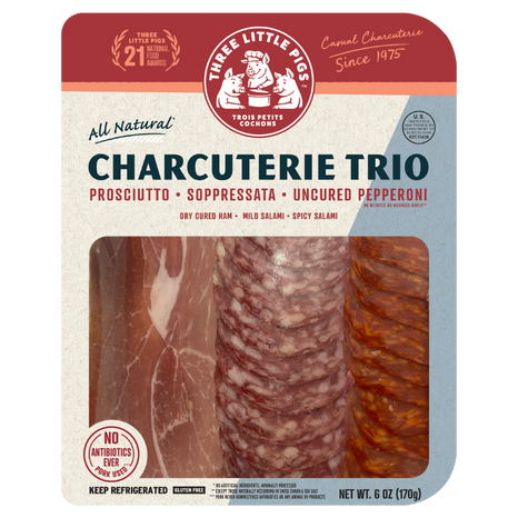 Les Trois Petits Charcuterie Trio 6oz 12ct