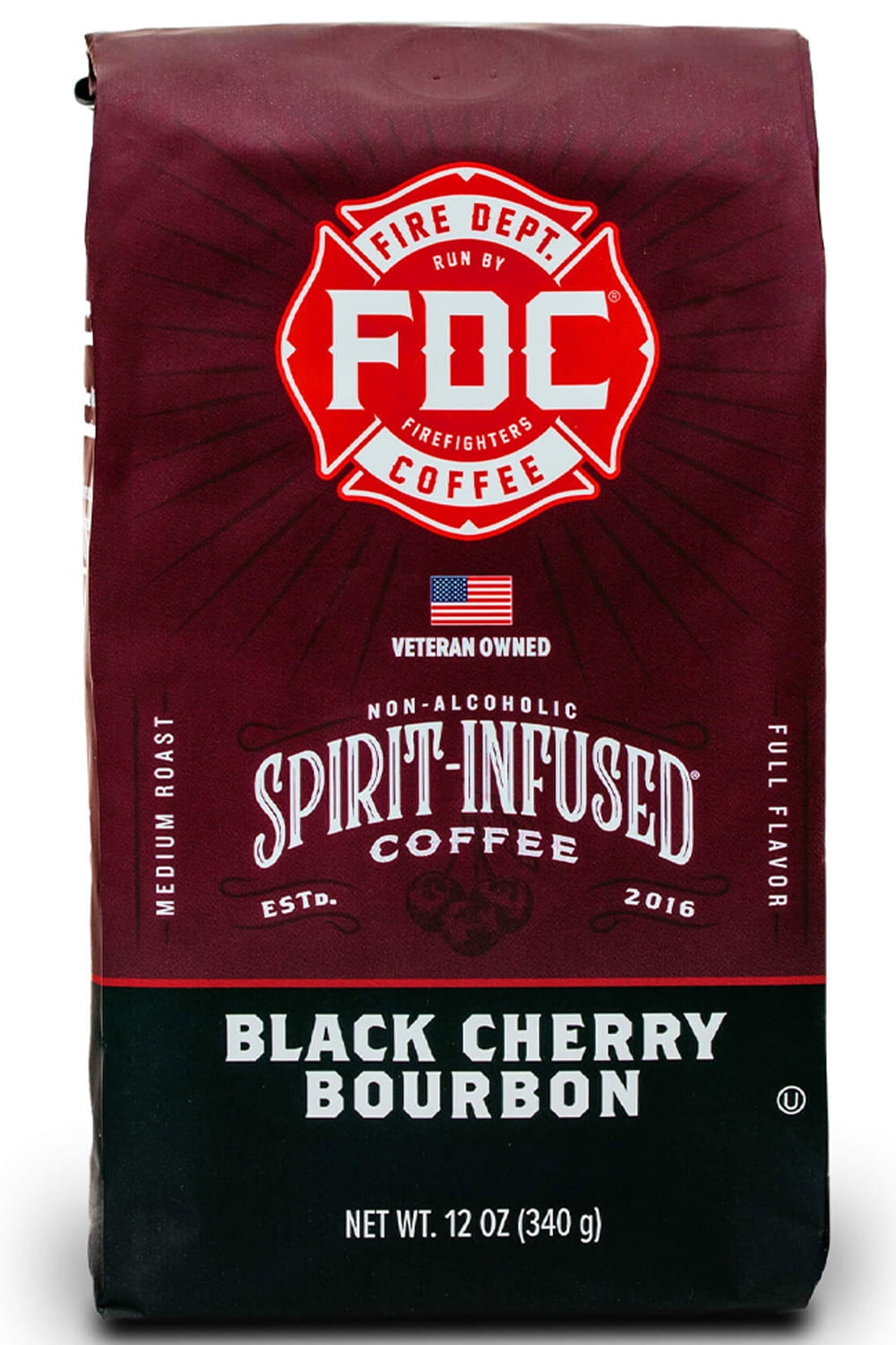 Fire Department Coffee Black Cherry Bourbon 12 oz.