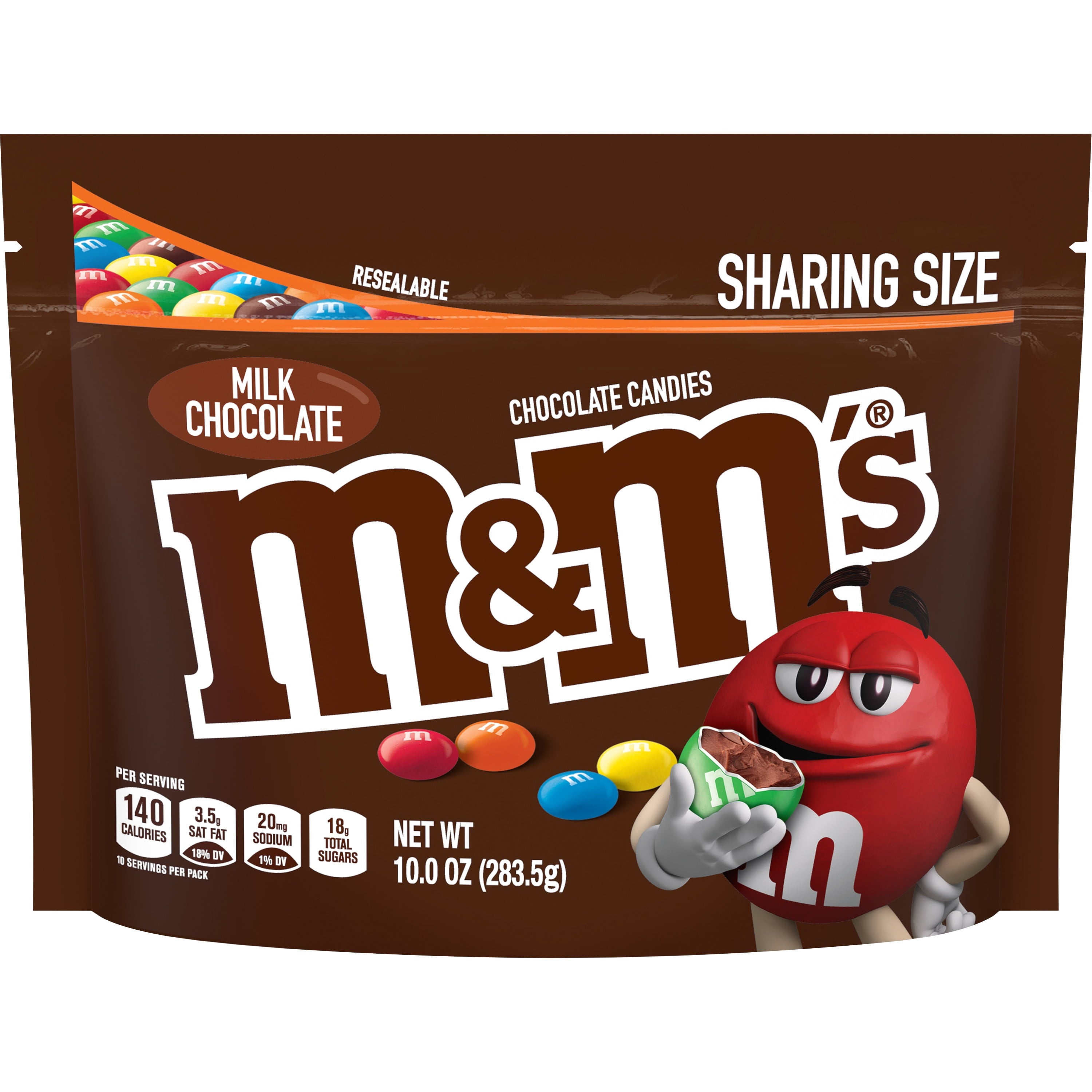 M&M's Milk Chocolate Candy 10 Oz Bag