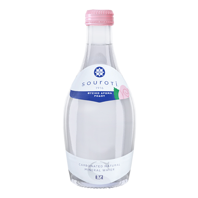 Wholesale Souroti Water Sparkling Rose Flavouring .25 L- Bulk