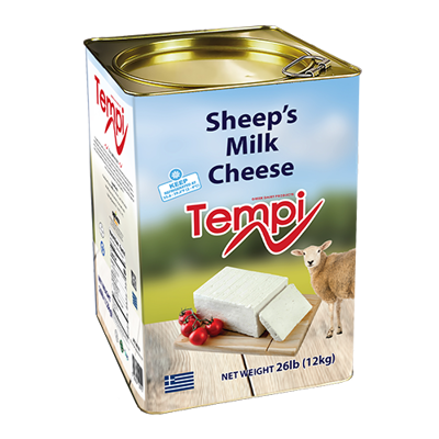 Wholesale Tempi Feta Cheese (Red) 12 Kg- Bulk