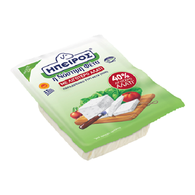 Wholesale Epiros Feta Greek Vp- 40% Less Salt Cheese 200 Gram- Bulk