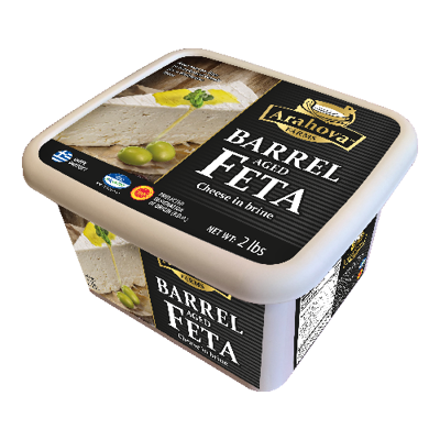 Arahova Feta Barrel Aged (Pack In Brine) Cheese 2 Lb