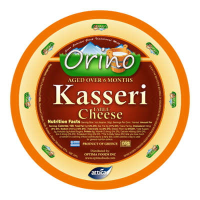 Wholesale Orino Kasseri Cheese 1 Wheel- Bulk