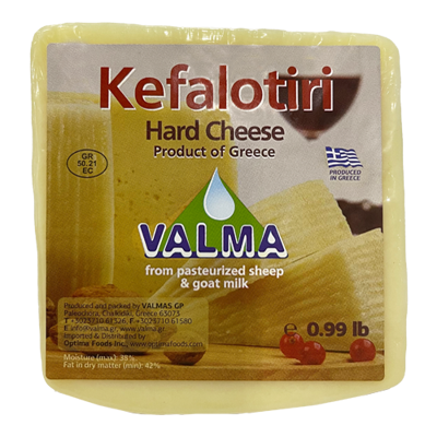 Wholesale Valmas Kefalotyri Pre-Pack Retail Cheese .99 Lb- Bulk
