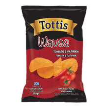 Tottis Chips Waves W/ Tomato & Paprica 90 Gram