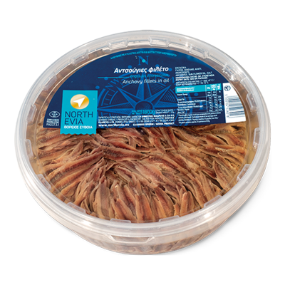North Evia Anchovies Fillets In S/ F Oil 2 Kg