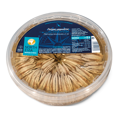 Wholesale North Evia Anchovies Fillet Marinated (Gavros) 2 Kg- Bulk