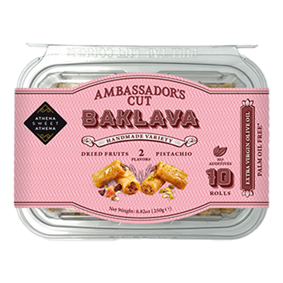 Wholesale Athena Sweet Baklava Ambassador'S Cut Assortme 250 Gram- Bulk