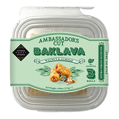 Wholesale Athena Sweet Baklava Ambassador'S Cut Walnut/Al 115 Gram- Bulk