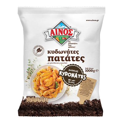 Wholesale Ainos Potatoes Wedges W/Fine Herbs-Skin 1 Kg- Bulk