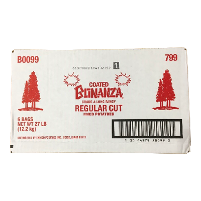 Wholesale Bonanza Potatoes Fried Coated Regular Cut 4.5 Lbs- Bulk